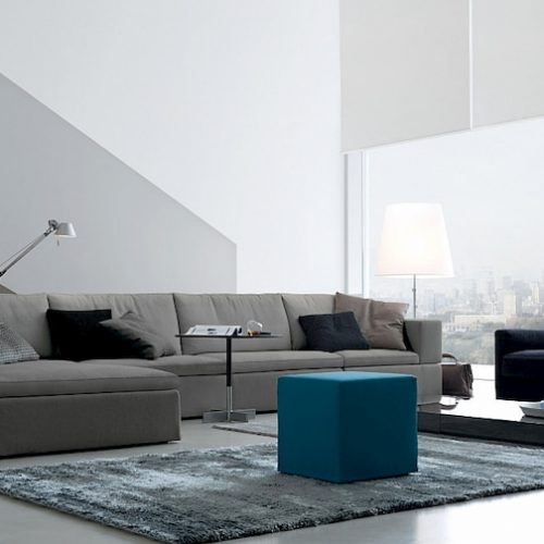 grey modern sofa