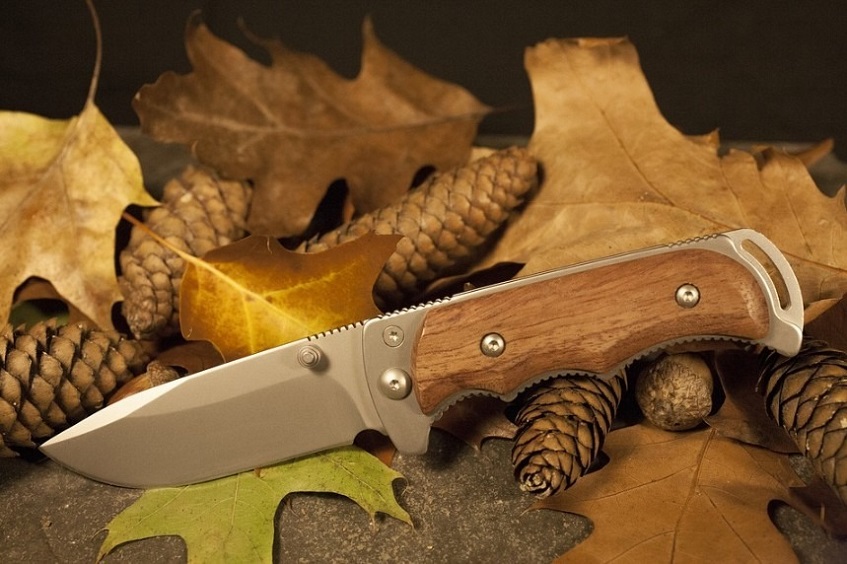 A hunting knife