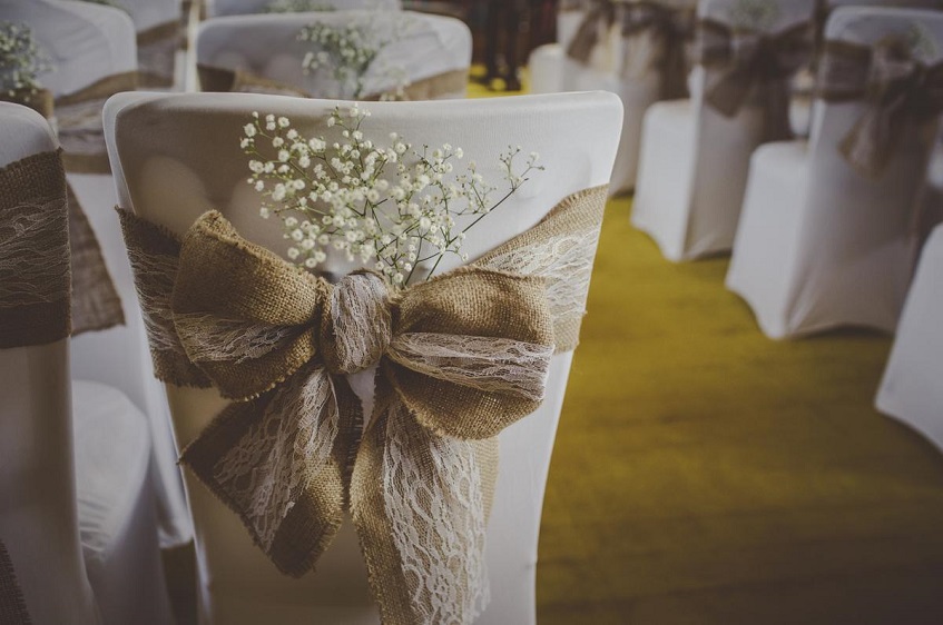 Hessian chair sashes