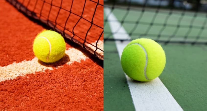 Different types of tennis balls