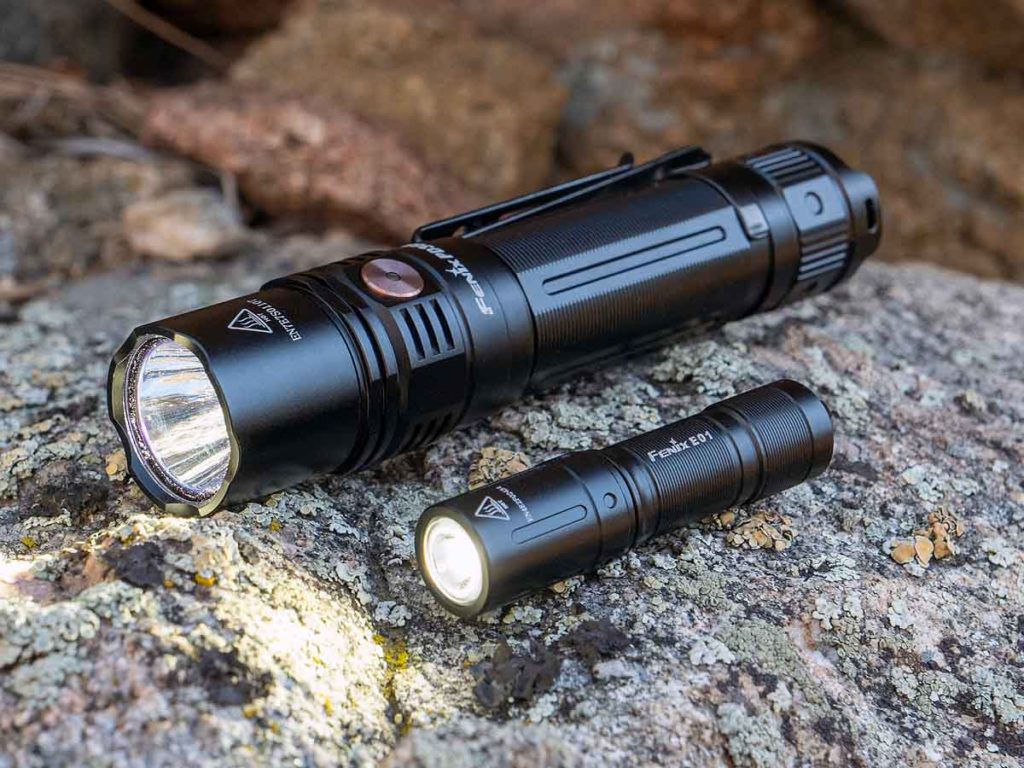 2 Fenix PD36 flashlights