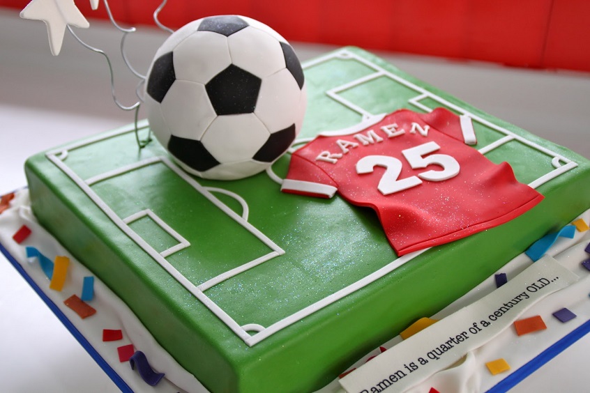 sports themed birthday cake 