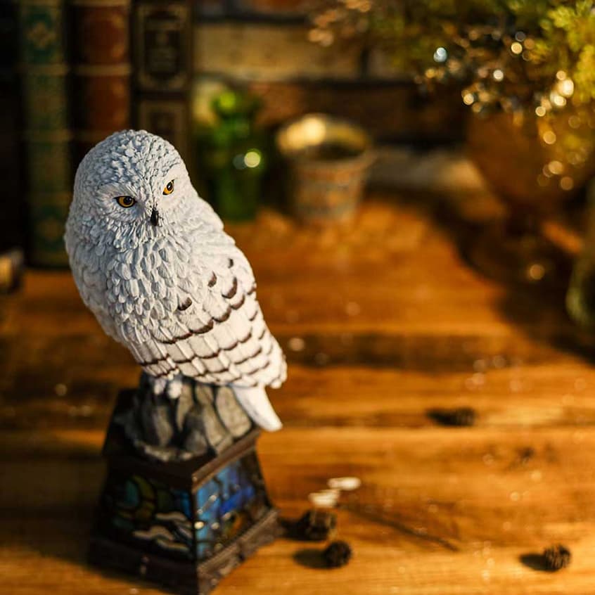 Hedwig the Owl hand painted statue