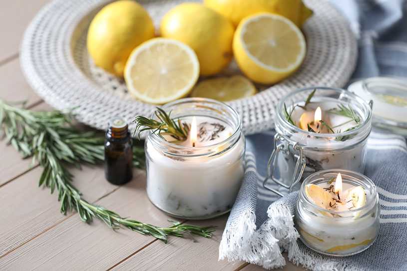 homemade candles