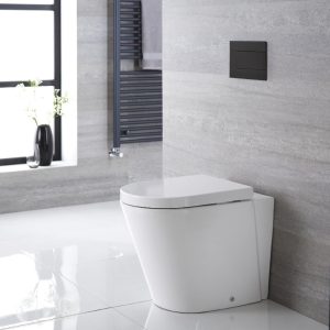 bathroom with in wall toilet suite