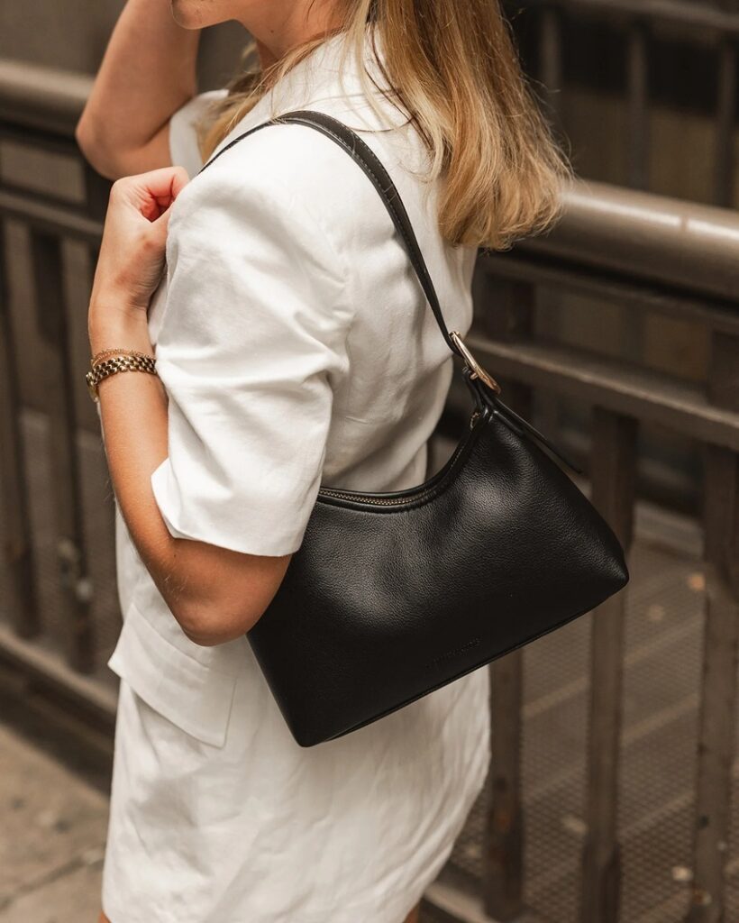 woman with crossbody bag