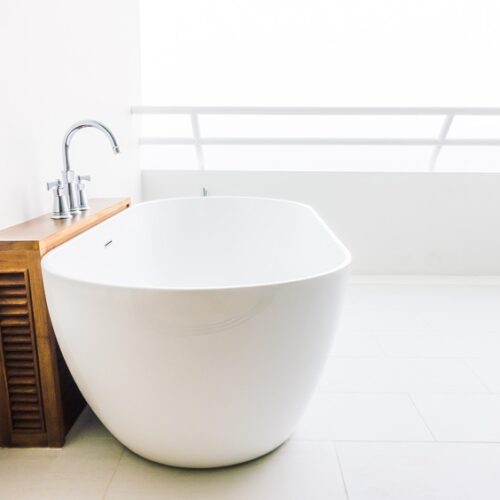 white quality bathtub