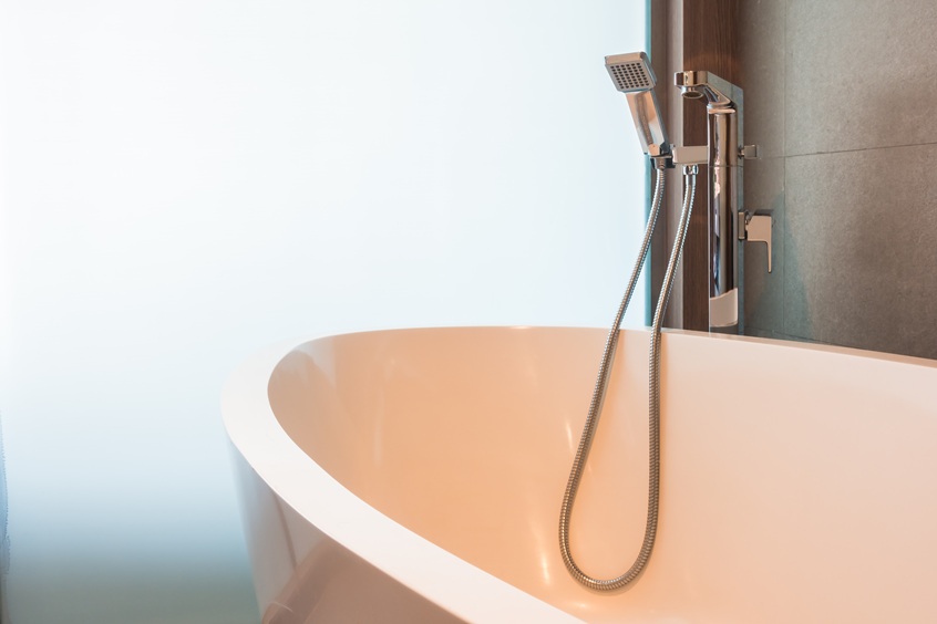 close up of bathtub
