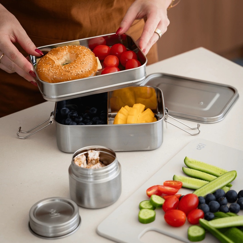 woman preparing lunch box